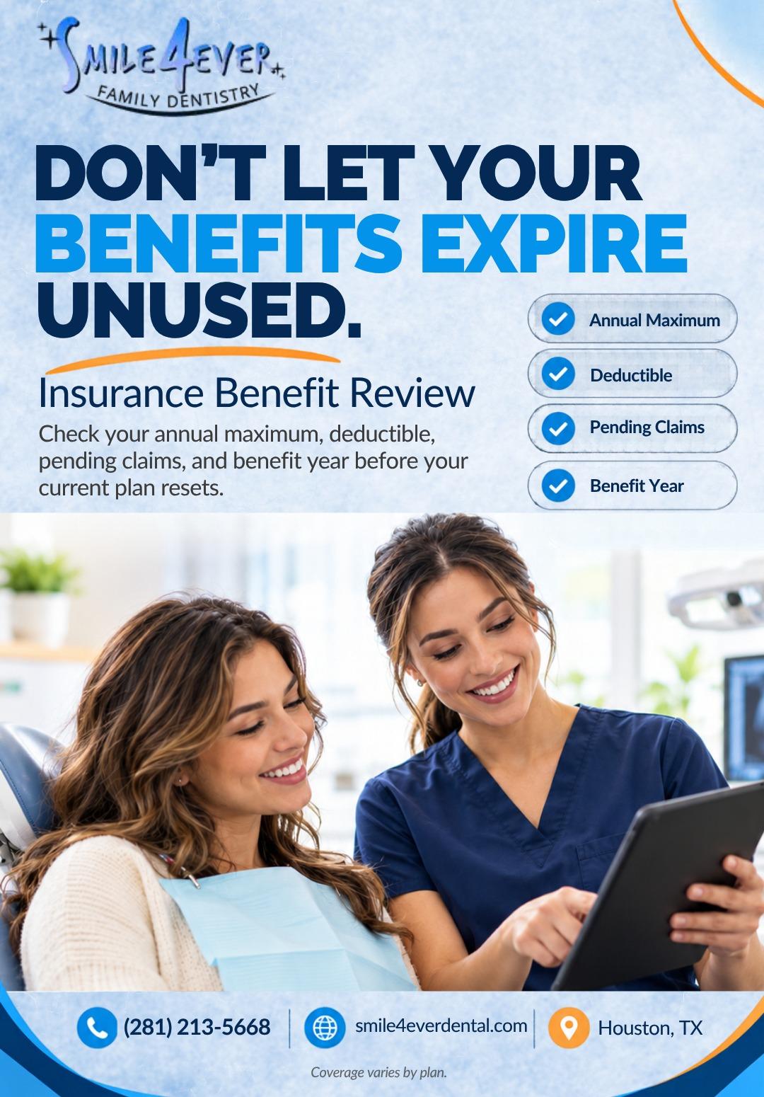 Insurance Benefit Review – book an appointment